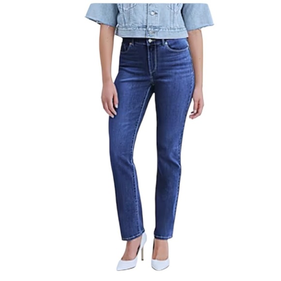 LEVIS 511 Straight Blue Jeans Black Label Jeans Back Zipper Pockets Red Tag - Picture 1 of 13